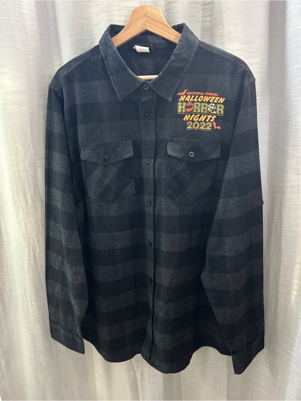 Universal Studios Halloween Horror Nights 2022 HHN Flannel Shirt XL